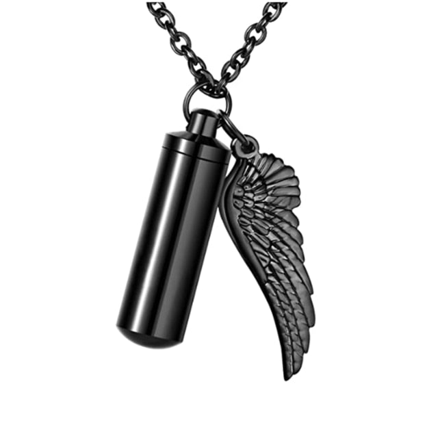 Angel Wing Urn Necklace for Ashes makes a Memorable Keepsake Pendant